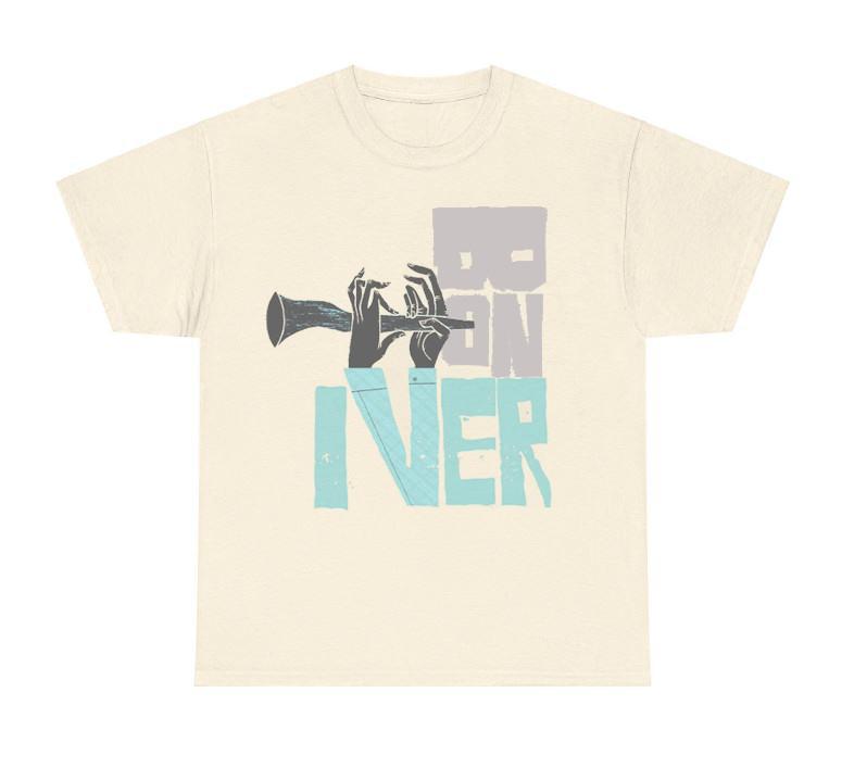 RARE Bon Iver Band Beige 100% Cotton Size S To 5XL T-Shirt NI216 Unisex T-Shirt S