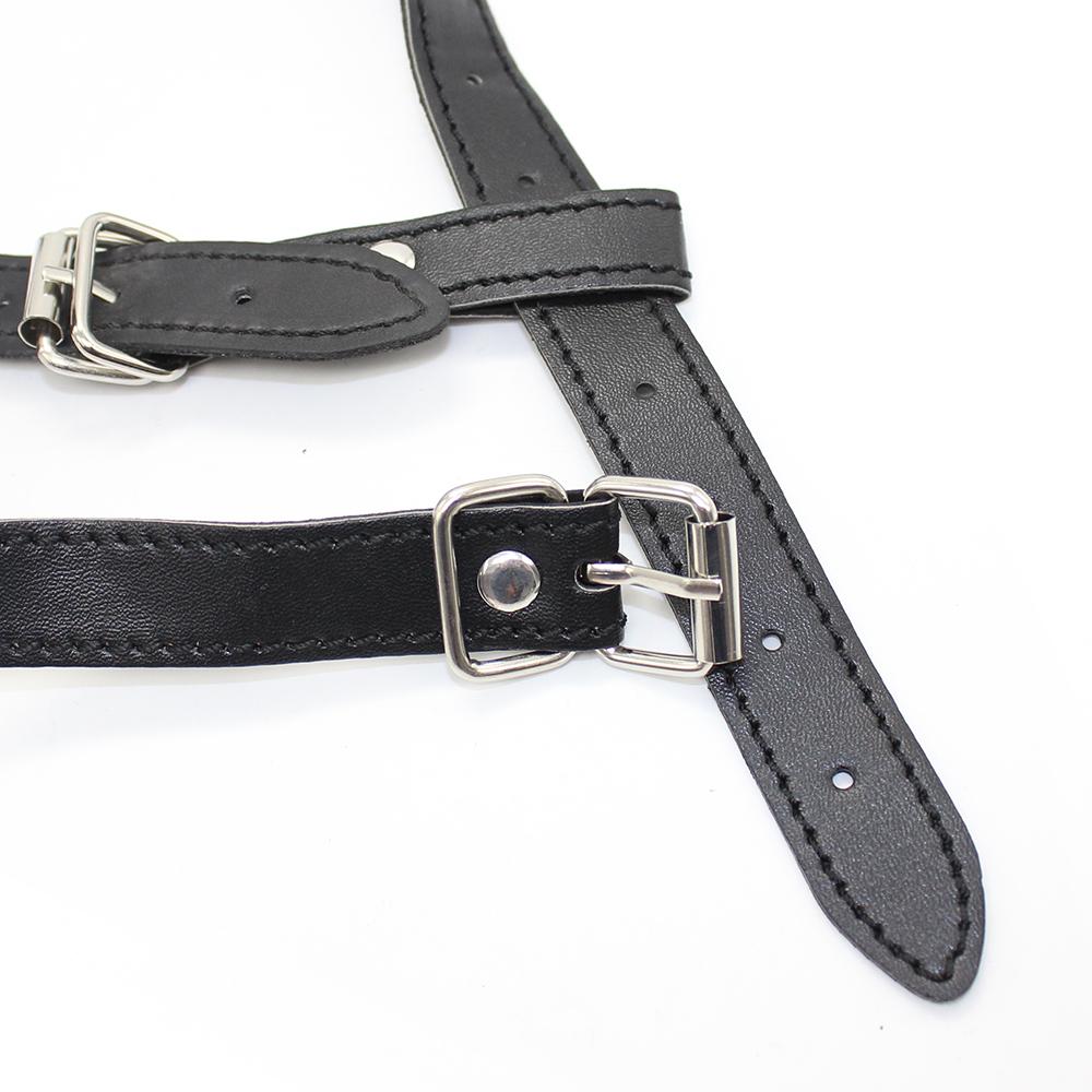 VaHppy SM-BDSM-Sexspielzeug, Gesichtsmasken, Spiele für schwule Paare, Bondage, Cosplay, Öffnung, Sabbern, Fellatio, PU-Ring, 5 cm, Produkte für Erwachsene