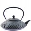 Cast Iron Kettle 1.25L Black Infuser With Strainer For Tea And Herbs