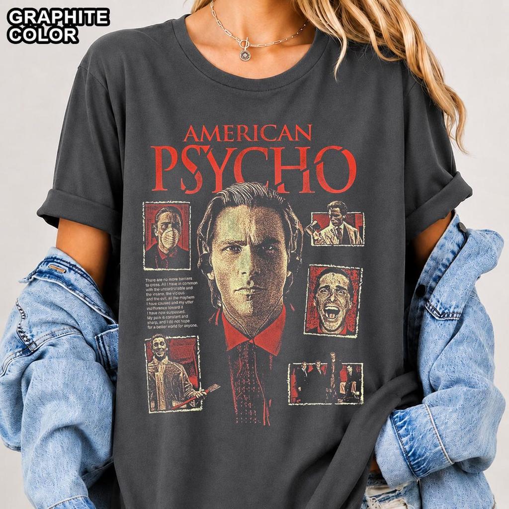 American Psycho T-Shirt, Comfort Colors, Bella & Canvas, Gildan Tee and SweaT-Shirt FD