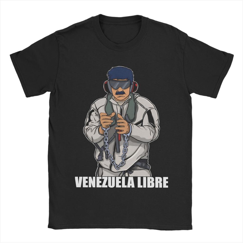 Men's T-Shirts Nicolas Maduro Wanted Vintage Pure Cotton Tees Short Sleeve  T Shirt Round Collar Clothes Classic