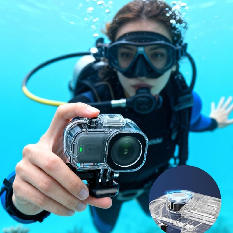 45m Depth Waterproof Protective Case For Cameras With Shockproof Design And High Clarity Glass Cover AntiScratch Shell