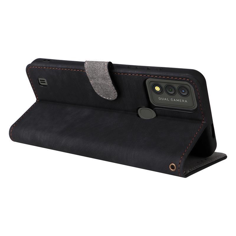 Wiko Voix U616AT Leather Phone Case: Card Holder, Stand, Lanyard, Magnetic Buckle