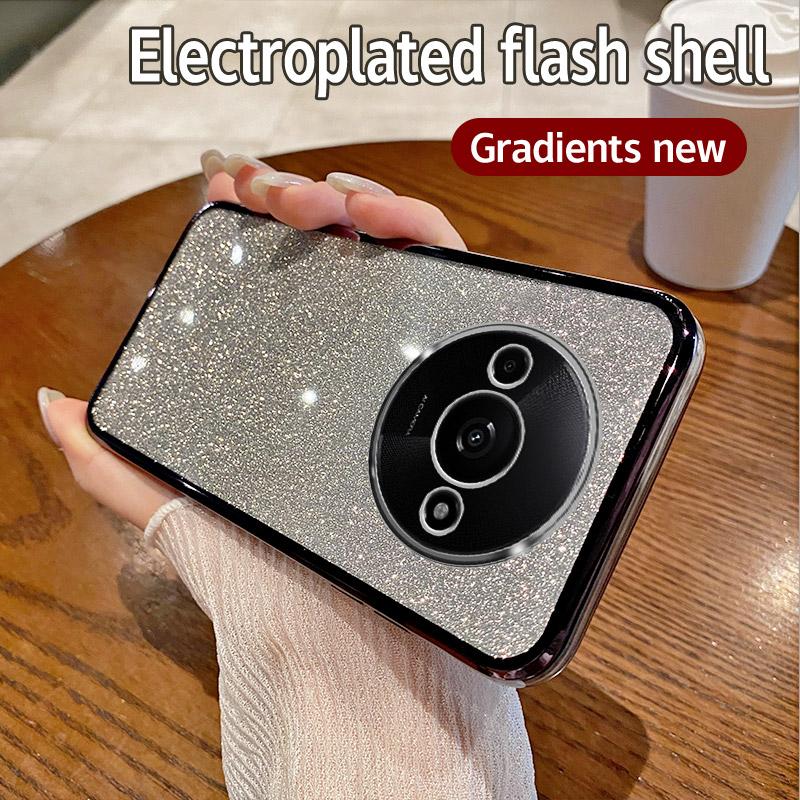 

Для Xiaomi Redmi A3 Чехол Xiaomi Redmi A3 Чехол для телефона Блестящий блестящий силиконовый объектив камеры Мягкая задняя крышка For Redmi A3