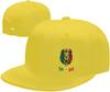 Cappellino da Baseball in Cotone con Stampa Bandiera Leone del Senegal Snapback Hip Hop Regolabile Cappello Casual Unisex