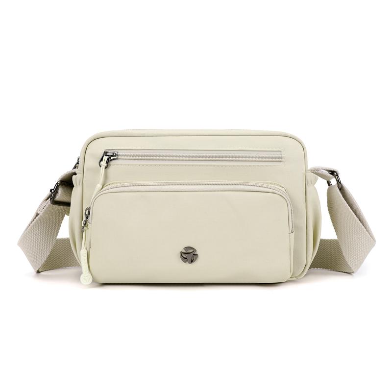 Small Square Bag Women's Water-Repellent Crossbody Bag Shoulder Bag Solid Color Mother Bag