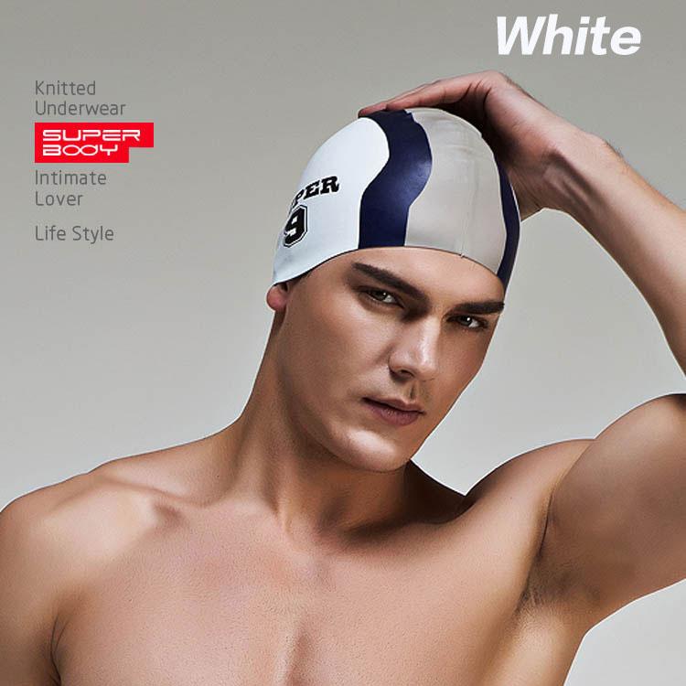 Sommer Wasser Mann Schwimmkappen Silikon Jungen Neu Blau Badekappe Männlich Erwachsenen Professionell Wasserdicht Ohr Verkauf