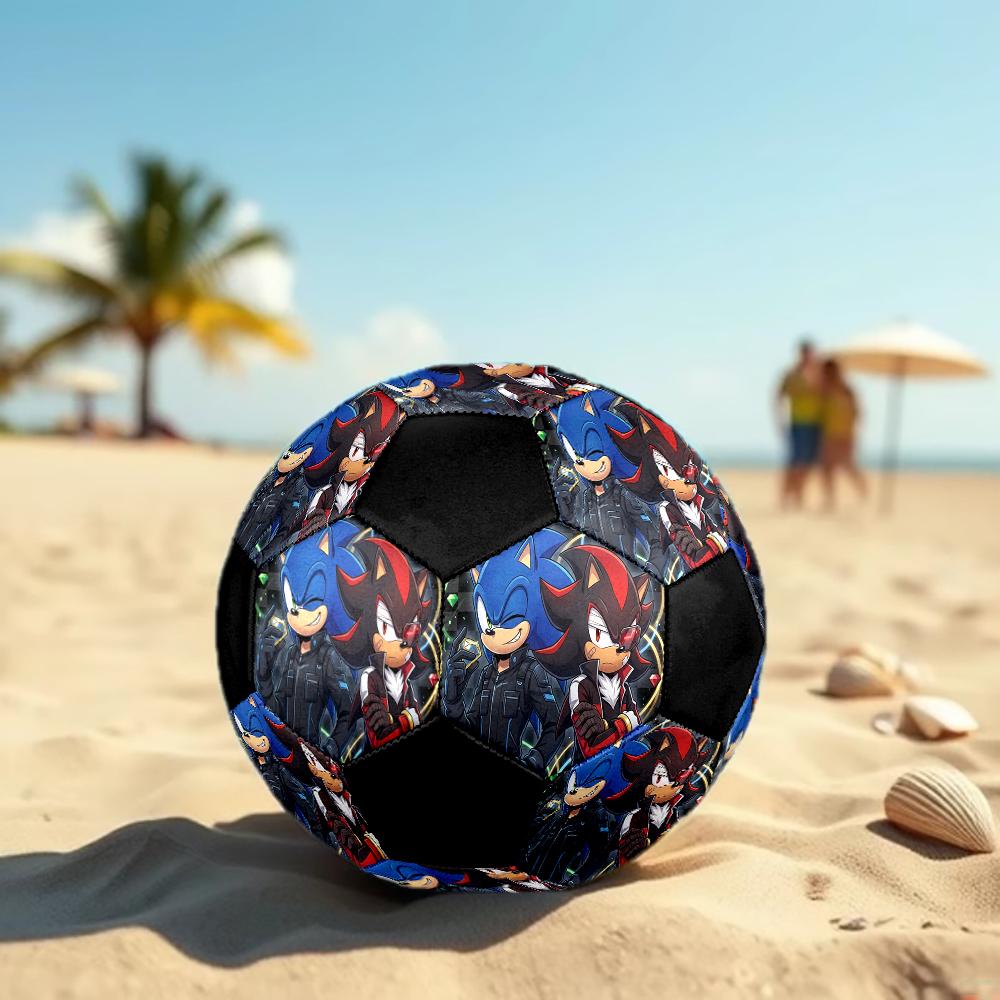 1pc Sonic the Hedgehog Football Soccer Ball Size 5 Indoor Soccer Ball Fashion Colorful Backyard Game -Great For Sports Fans Gift HE41