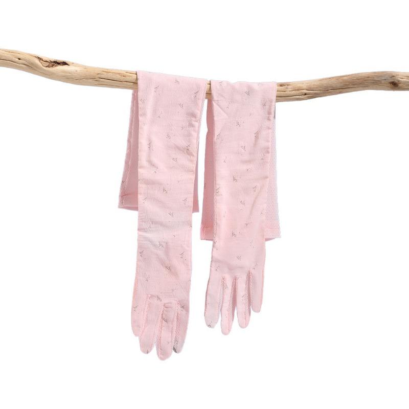 Ice Sleeve Sunscreen Gloves Ladies Summer Sleeves UV Protection Hand Sleeves Ice Silk Sleeves Cool Driving Outdoor Ice Sleeves