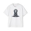 Kleines süßes Skelett im Hoodie :: Hochwertiges schweres Oversized-T-Shirt für Herren