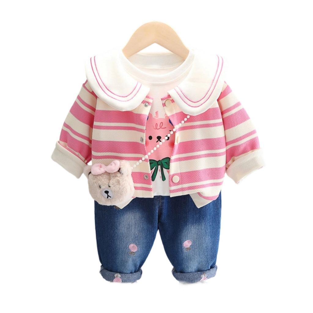 Dětská ležérní souprava s dlouhým rukávem, pohodlné každodenní oblečení