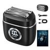 TULLRAS Men's Electric Shaver Cordless Razor Reciprocating Type Dual-Voltage LED Display IPX7 Waterproof Bath & Dry Use Low Noise Long Battery Life