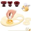 Heart Shape Flower Donut Mould Set Creative Non-stick Donut Cutter Mould Baking Accessories for Homemade Pastries Kitchen Tools