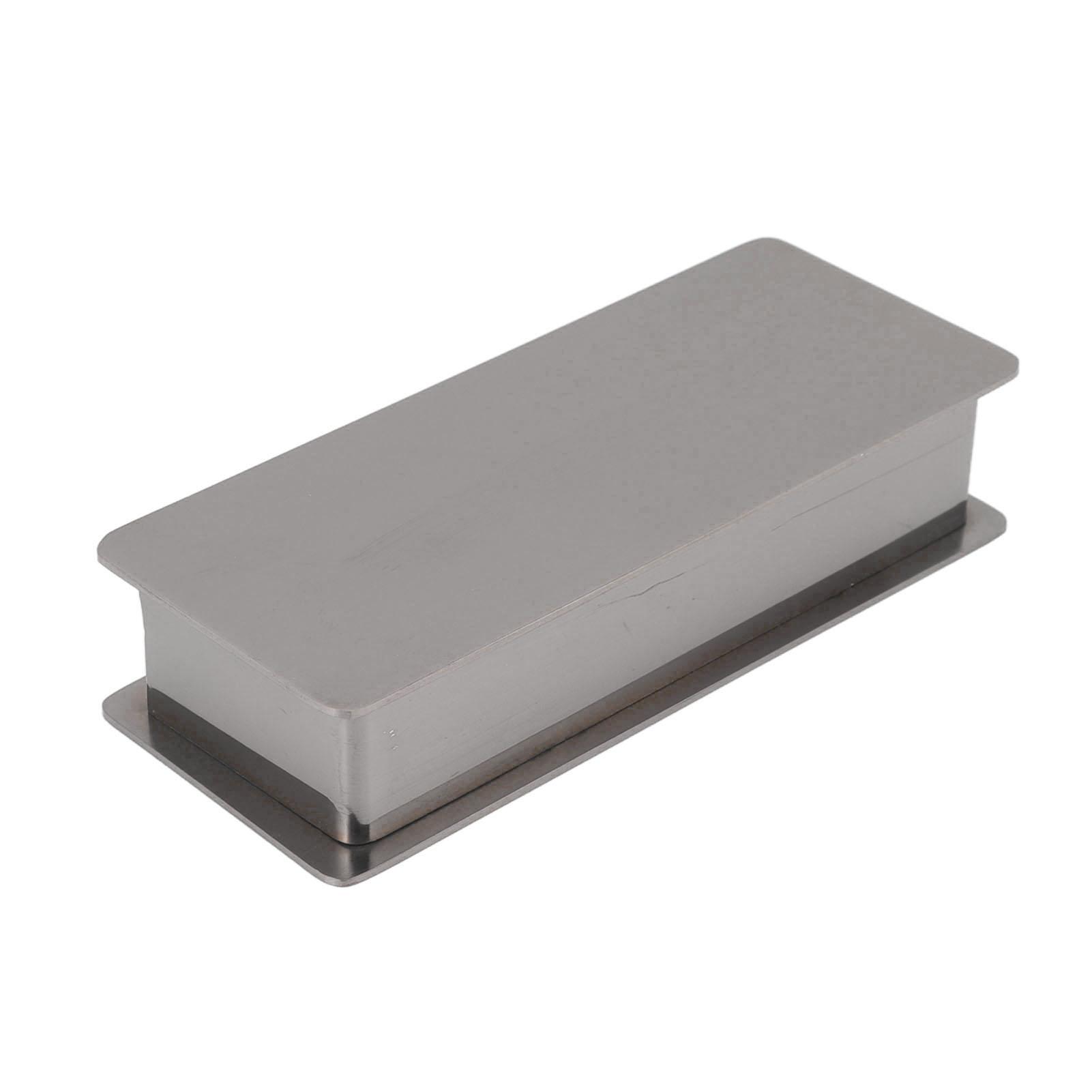 

Держатель для зубочисток из нержавеющей стали прямоугольный держатель для зубочисток с крышкой для домашнего бара отеля серебряный