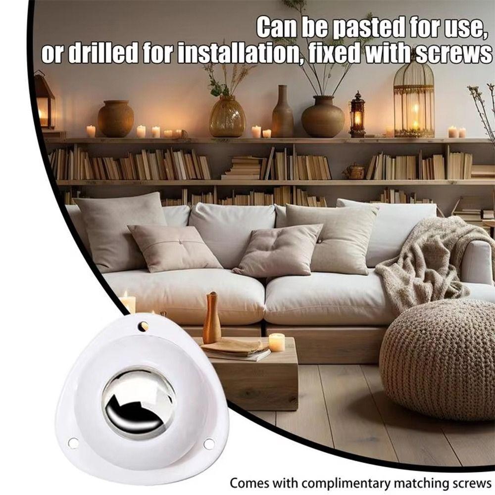 4Pcs/set Self Adhesive Furniture Casters 360 Swivel Rolling Pulley  Flower Pots Trash Can
