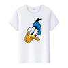 Kawaii Donald Duck Plus Size Tee Ladies Graphic Clothes Summer Women Short Sleeve T-shirt Disney Cartoon Men Tshirt Female Tops