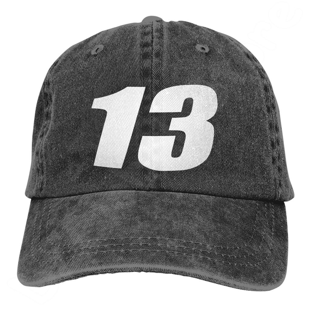 Number 13 Pattern Mesh Baseball Cap Trucker Hats Luxury Casual Cap Summer Sun Protection Caps for Men Women Fashion Denim Hat