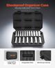 Socket Set, 18 Pieces, 12.7 mm Drive Socket Tool Set, Metric Size from 10 to 27 mm, Mechanic Tool Kit with Storage Case, Clear Markings, Chrome Plated