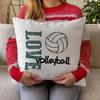 Love Volleyball Art Pillow Cover, Sport Ball Design Cushion Case For Living Room Bedroom Home Decor Gift Cushion Cover