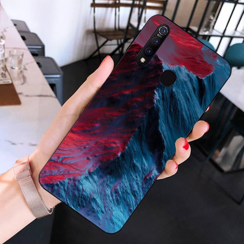 Beautiful Cold Mountain Phone Case For Huawei Mate 40 30 20 10 Pro Lite Nova 9 8 5T Y7p Y7 Soft Black Phone Cover