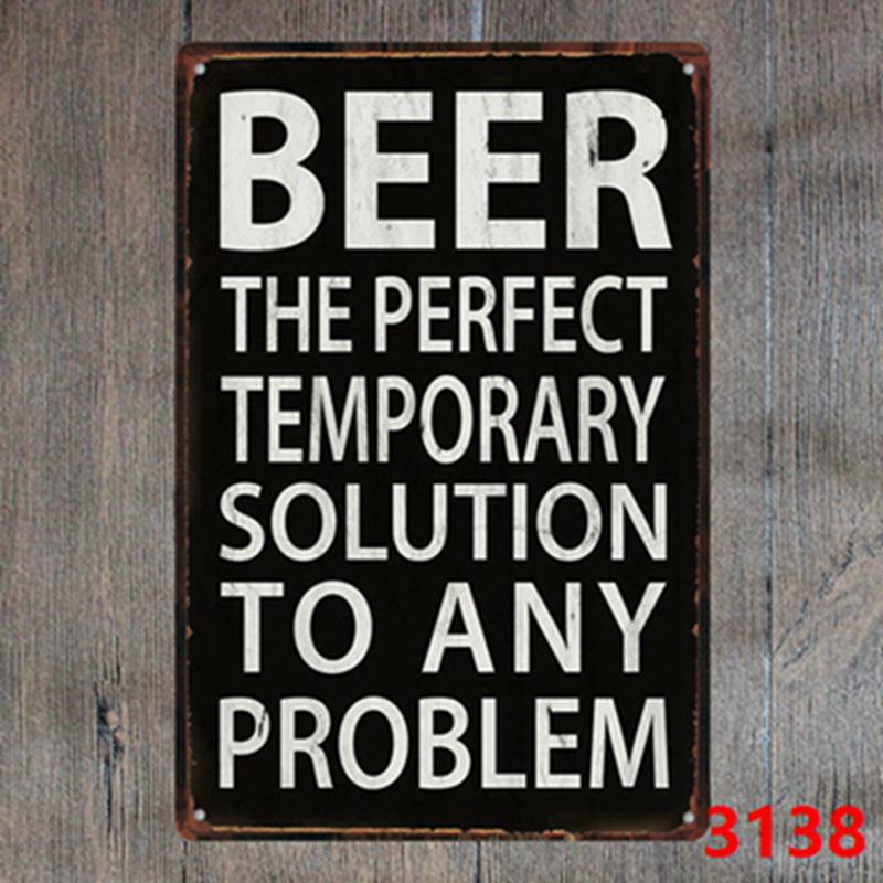 Keep Calm Inspirational Tin Sign for Bar or Restaurant