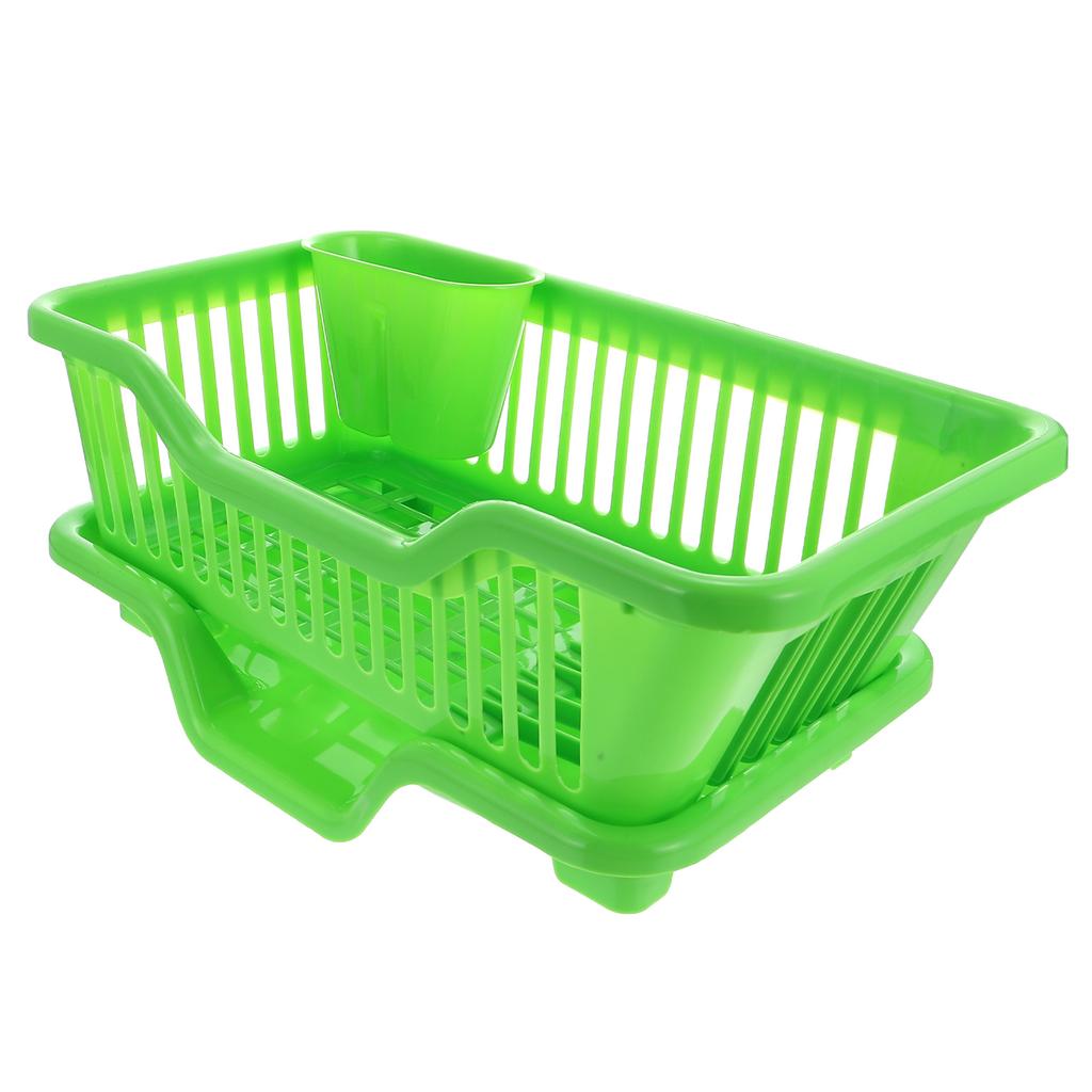 1Set Household Dish Draining Rack ABS Kitchen Storage Basket Drainage Dish Drying Rack Plate Bowl Organizer Kitchen Gadget