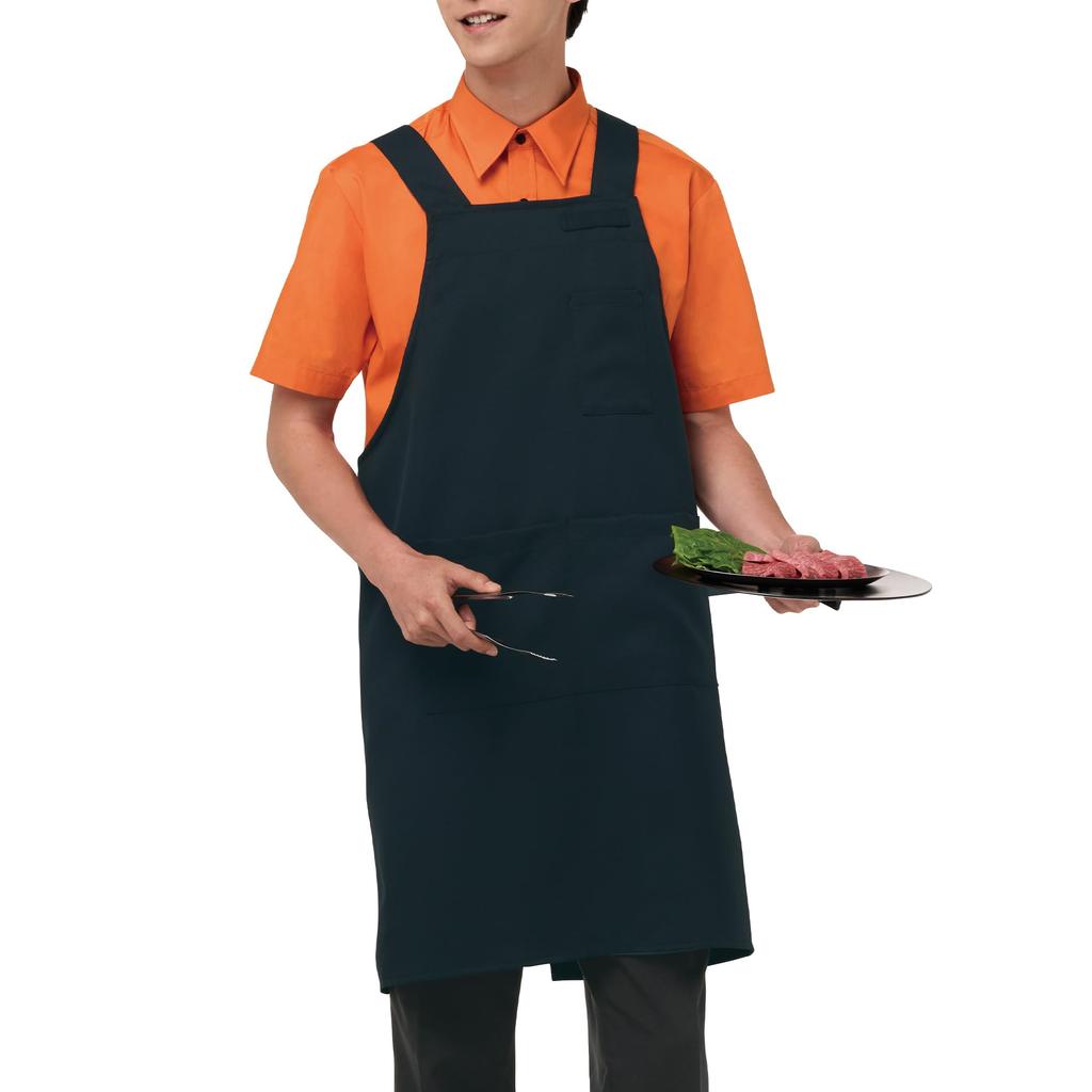 Chest 9 plenty of easy to food and T8092 M [Albe] apron, H-shaped, stain-resistant [high durability/chlorine-resistant/oil-repellent/anti-static],