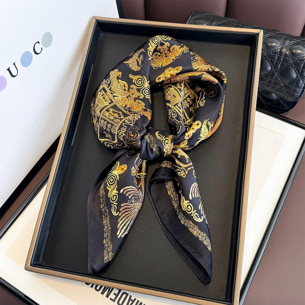 New 100% Natural Silk Scarf Women Neck Hair brand Pashmina Foulard Female Bandana Scarves Hijab Shawl Wraps Square Headkerchief
