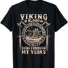 Krew Wikingów płynie w moich żyłach Statek Wikingów Koszulka Koszulka