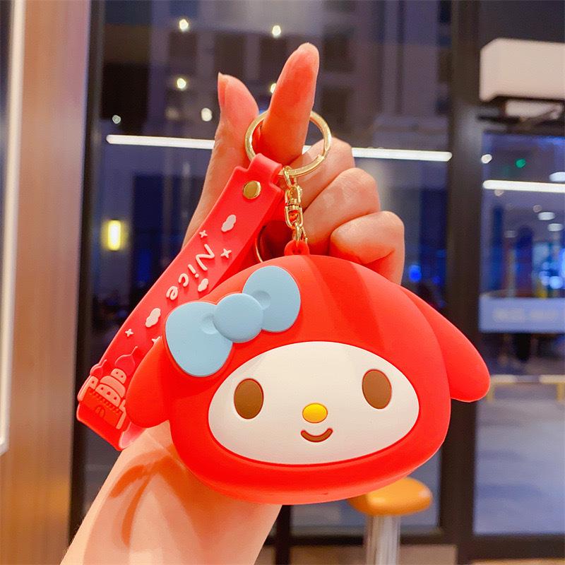 Cartoon Animal Silicone Keychain Bag - Kids' Coin Purse & Toy Pendant