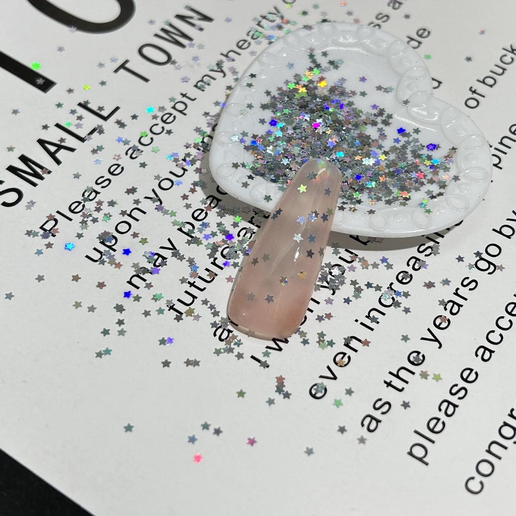 1mm Iridescent Star Nail Art Sequins - DIY Decorations