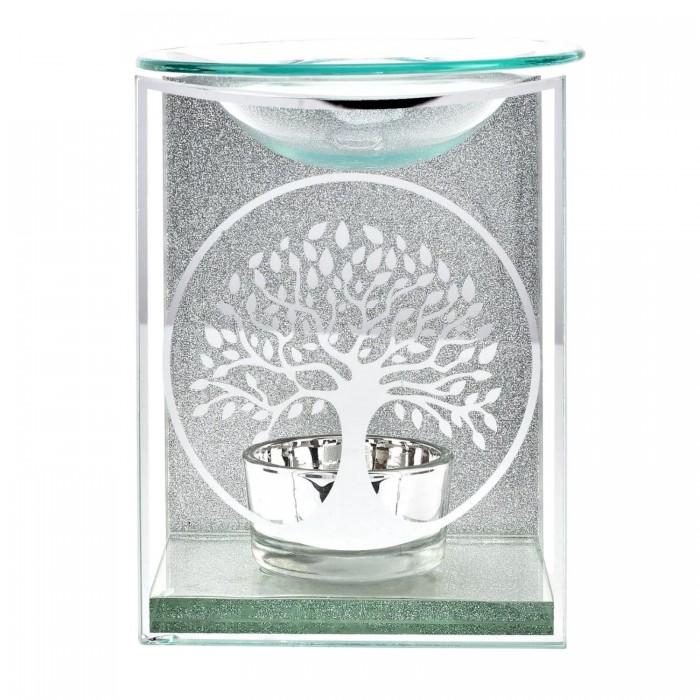 Hestia Tree Of Life Glass Oil Burner