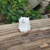Handgeschnitzte Bärenfigur aus massivem Holz Mini Dekoration für Zuhause Kaffeetisch Geschenk für Tierkunstsammler