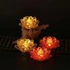 Lotus Outline Design Lotus Candle Lamp Soft LED Light Source Flameless Decor Light  Altar Worship