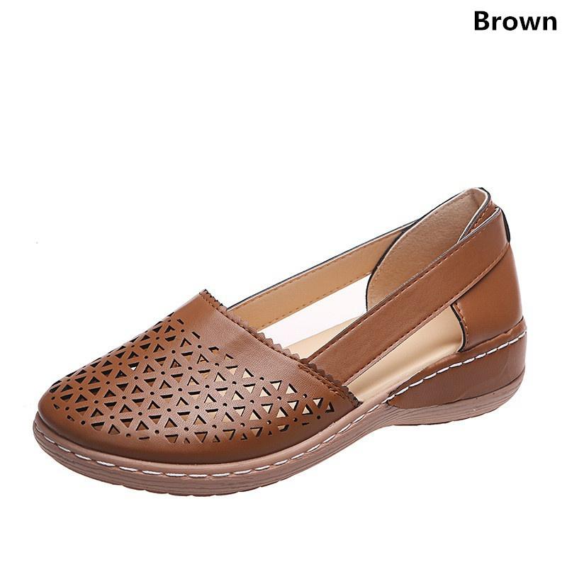 Женские модные сандалии на танкетке — фото 13