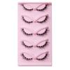 5 párů očního ocasu prodlužující falešné řasy pro kočičí oko 3D nástroje pro make-up umělých norkových řas