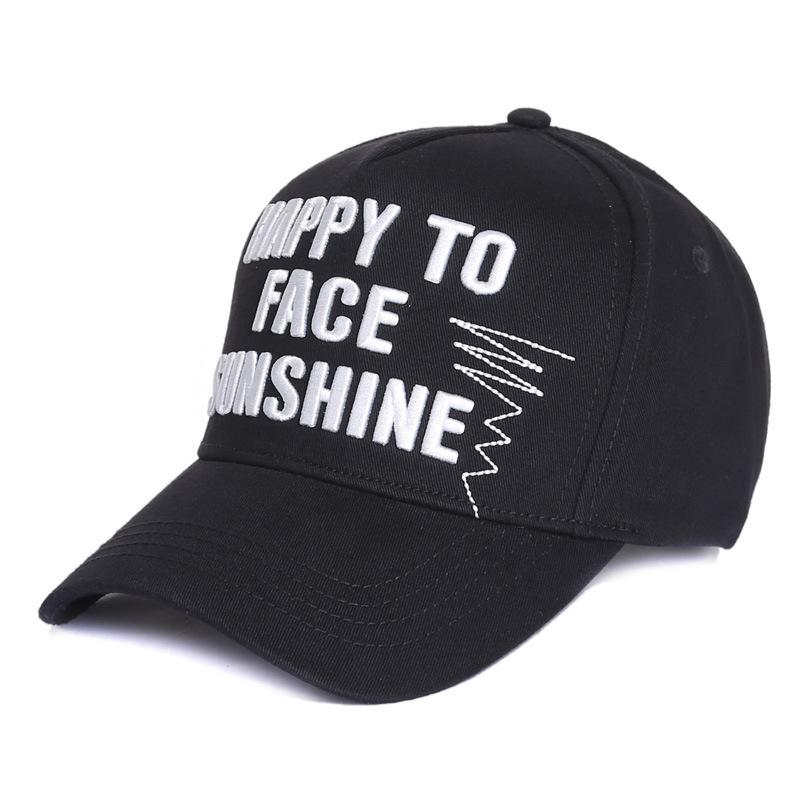 

Casual Unisex Summer Baseball Cap Breathable Embroidered Snapback Hat for Women & Men Streetwear черный белый