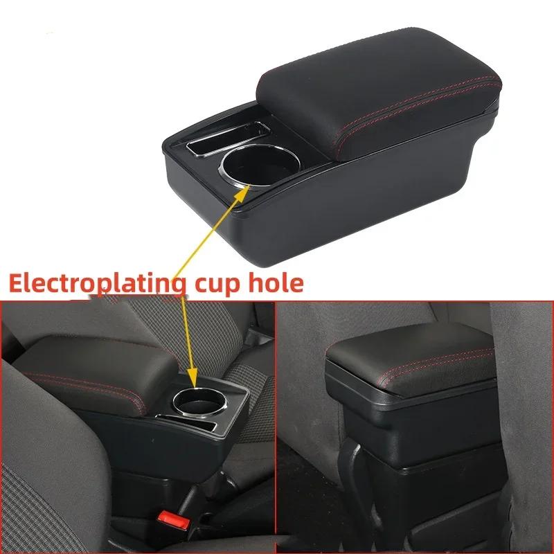 For Seat Ibiza Armrest Box For Seat Ibiza 6j Ibiza 6L Car Armrest Auto Storage Box 2010-2019 Dedicated Retrofit Car Accessories