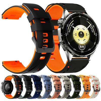 22mm Silikon-Uhrenarmband für HUAWEI WATCH 5 4 GT 6 Pro GT 5 4 46mm Ersatzarmband für AMAZFIT BALANCE 2 BIP6 GTR 4 Sportarmband