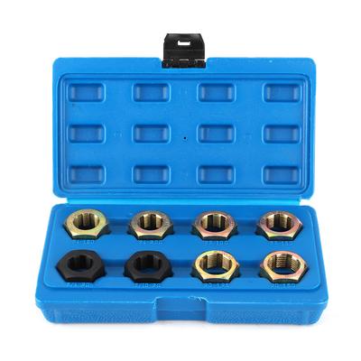 8pcs Universal Axle Spindle Fractional Set Thread Repair & Metric Rethreading Tool Kit