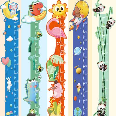 Baby Wachstumstabelle Wandsticker Abziehen Aufkleben Klebend Schlafzimmer Spielzimmer Kinderzimmer Cartoon Tier Kinder Größenmesslineal Aufkleber
