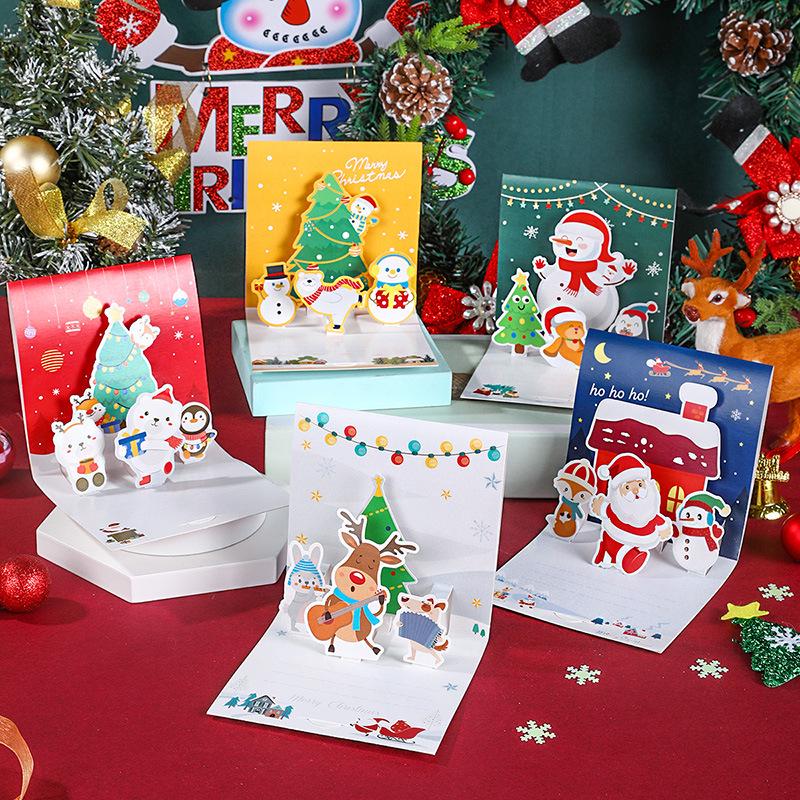 2025 Christmas Holiday Greeting and Thank You Card with Envelope - Merry Christmas Blessing