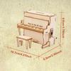 3D for Adults Piano Model Kit Construction Craft Piggy Bank Tabletop Ornament
