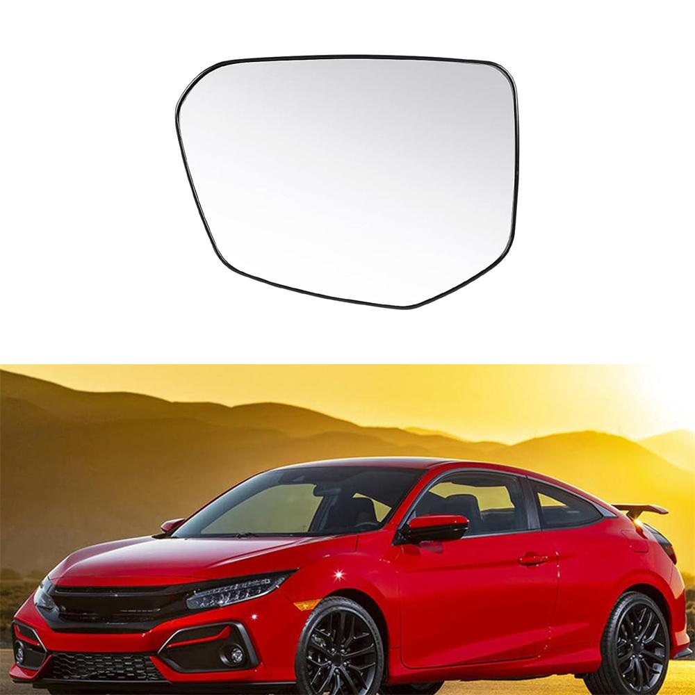 Front Left Side Rearview Wing Mirror Glass 76203TBAA01 For Honda Civic 2016-2021