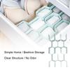 12pcs Drawer Divider Storage Shelves Household Storage Organizer Partition Underwear Drawer BoardLight Blue