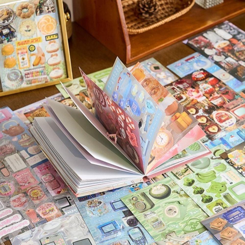 45PCS Kpop Memo Pads Material Stickers Laptop Photocard Sticker Book  for DIY Handbook Phone Case