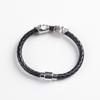 New European American Men's Cowhide Skull Bracelet - Punk Style