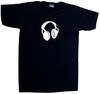Kopfhörer V-Ausschnitt T-Shirt