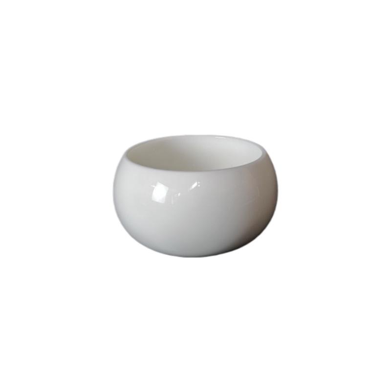 Dehua White Porcelain Lard Jade Gongfu Tea Cup Set with Custom Logo - Ideal Gift or Souvenir