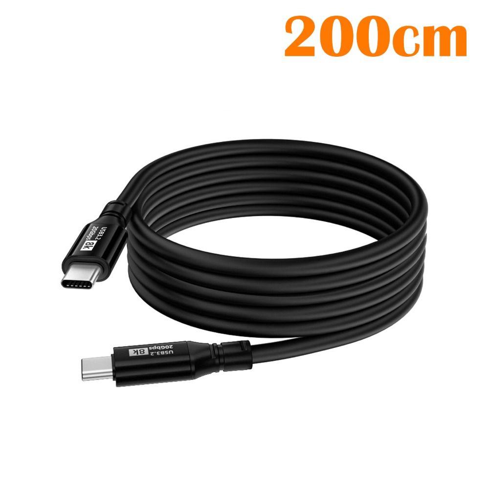 8K@60Hz Fast Charging Line PD 100W Data Cord for Mobile Phone 15 Pro Max Laptop